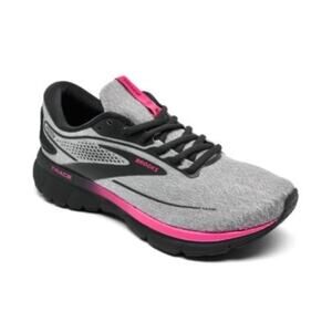 Brooks Grey + Pink Trace 2 Running Tennis Shoes 8.5 Outdoor Workout Active